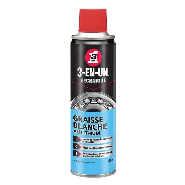 3-en-un technique graisse blanche au lithium