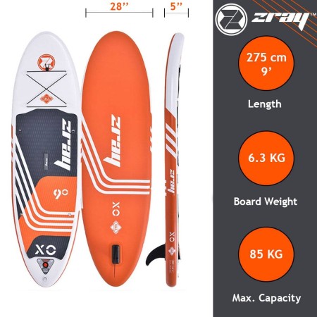Pack paddle Zray SUP X-Rider X0 9'