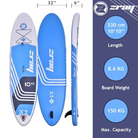 Pack paddle Zray SUP X-Rider X2 10'10''
