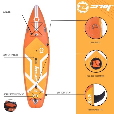 Pack paddle Zray SUP Fury F1 10'4''