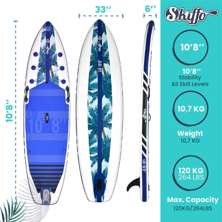 SUP paddle gonflable LUI 10'8" Skiffo