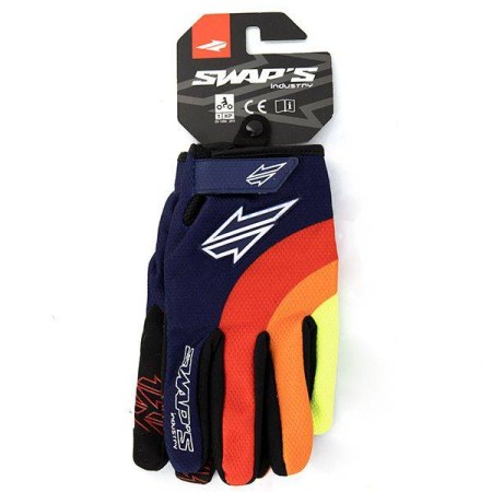 Gants Jet Ski Cross - SWAPS Bleu Rouge Orange