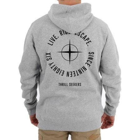 Sweat a capuche JetPilot Seekers gris 21124