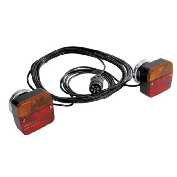 Rampe d'éclairage magnétique pour remorque 